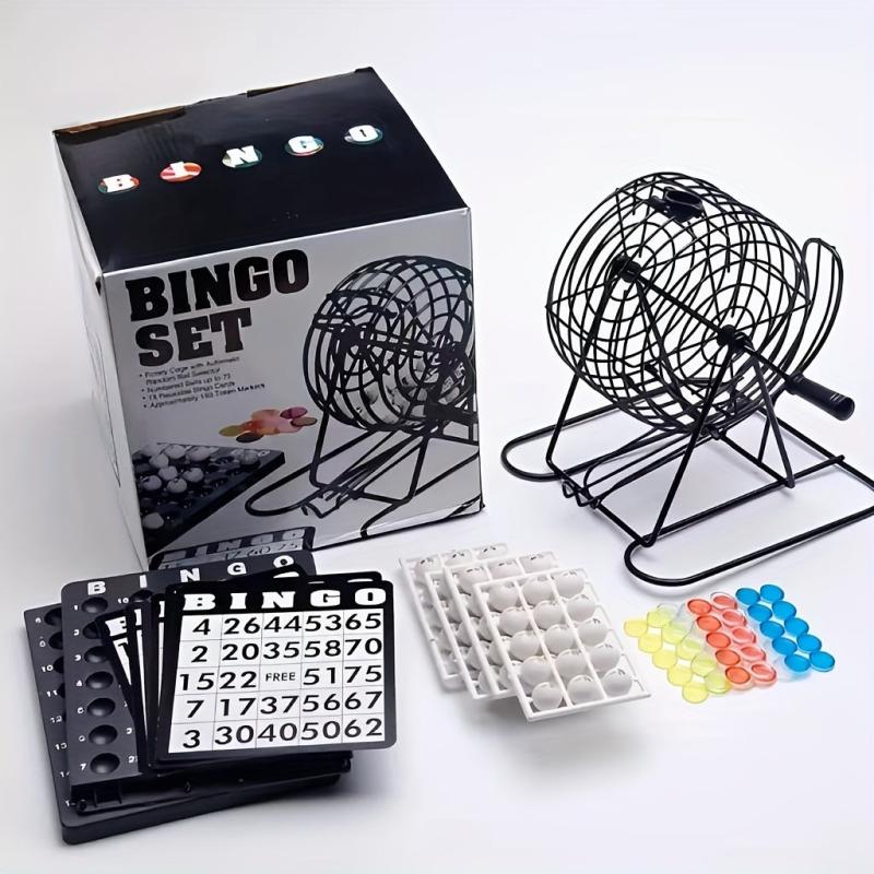 Steel Bingo Game Cage Set Adult Family Large scale Party Group Entertainment