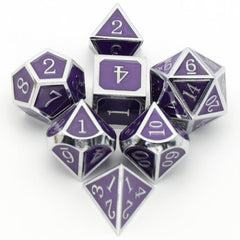 Mini Table Games Metal Dice Set in Pink Red Purple Green
