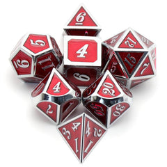 Mini Table Games Metal Dice Set in Pink Red Purple Green