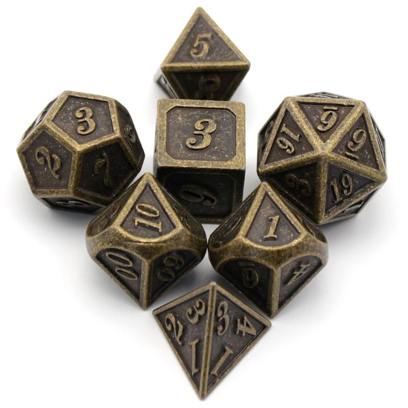 Mini Table Games Metal Dice Set in Pink Red Purple Green