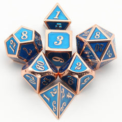 Mini Table Games Metal Dice Set in Pink Red Purple Green