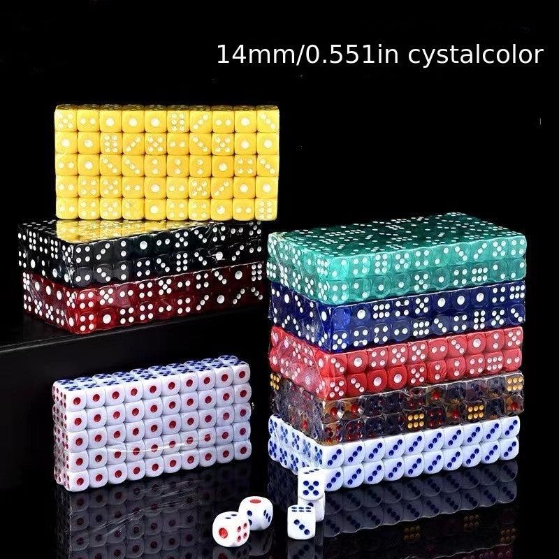 Crystal Chips Chess Transparent Dice Set