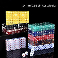 Crystal Chips Chess Transparent Dice Set