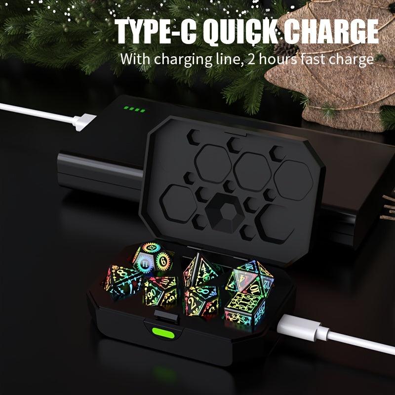 7pcs Christmas LED Dice Set for Board Game
