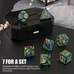 7pcs Christmas LED Dice Set for Board Game