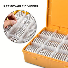 Coin Capsules 46mm 84 Pieces with Storage