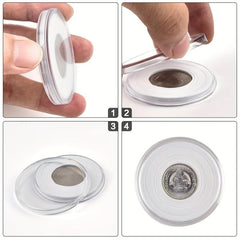 Coin Capsules 46mm 84 Pieces with Storage
