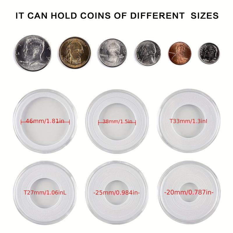 Coin Capsules 46mm 84 Pieces with Storage