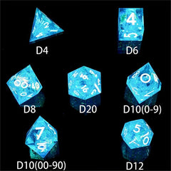 7pcs Polyhedral Dice Set Halloween Board Game Toys