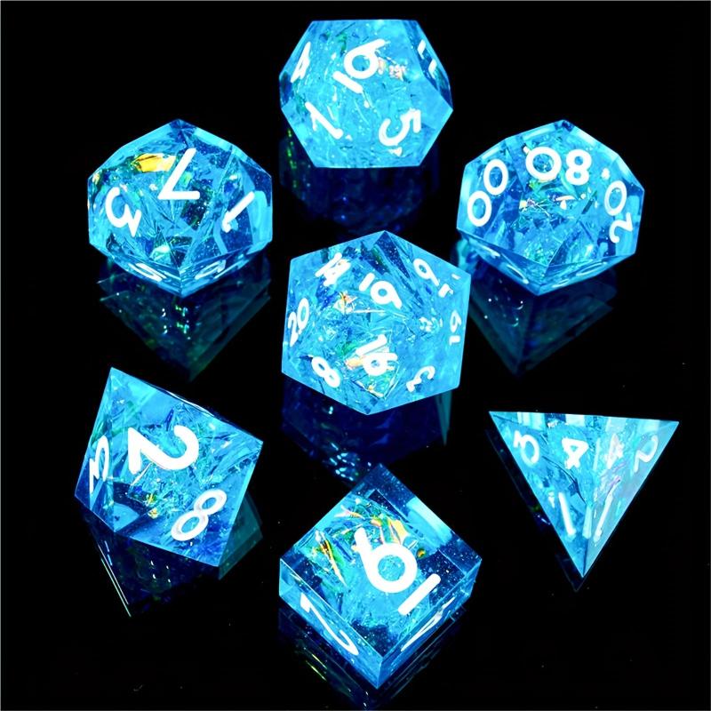 7pcs Polyhedral Dice Set Halloween Board Game Toys