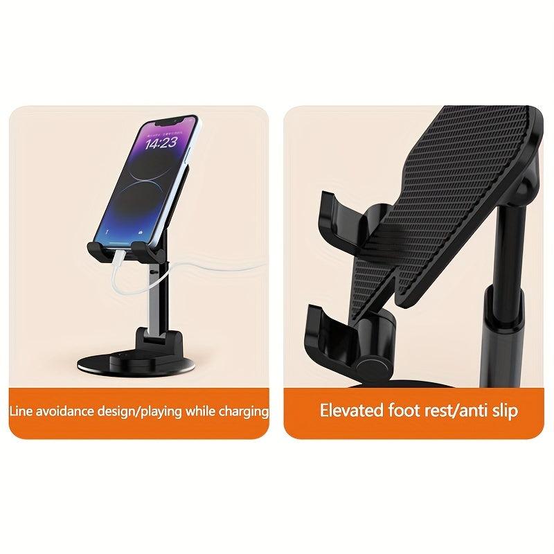 Purple Plaid Pink Love Phone Holder Stand For Switch
