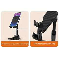 Purple Plaid Pink Love Phone Holder Stand For Switch