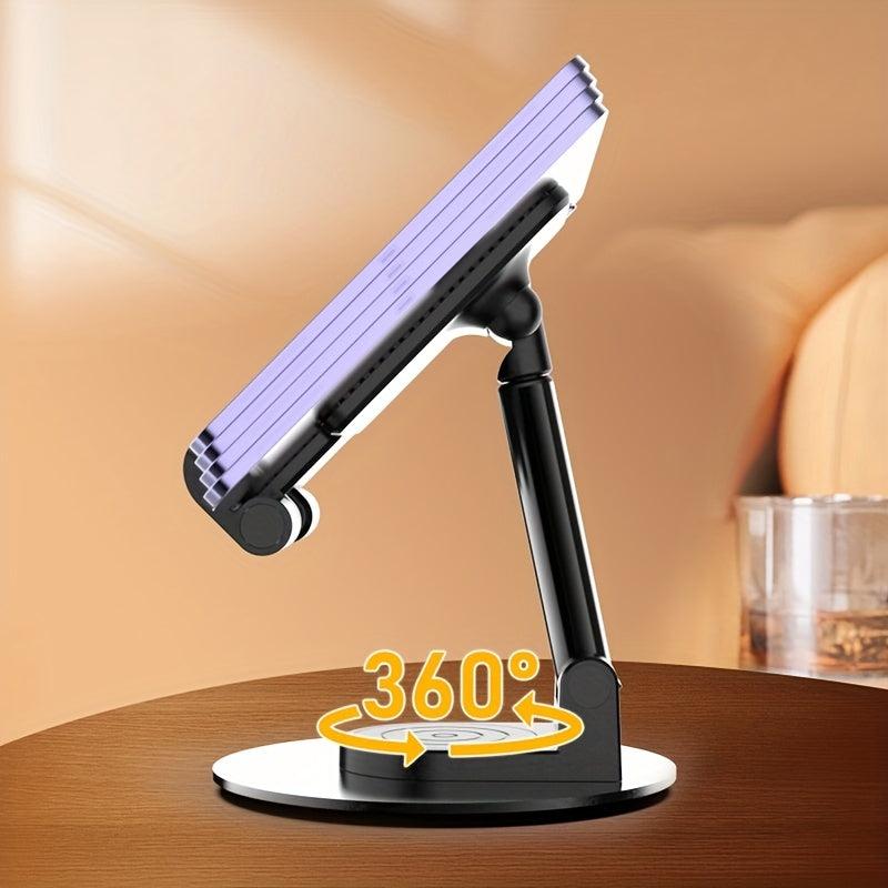 Purple Plaid Pink Love Phone Holder Stand For Switch