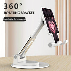 Purple Plaid Pink Love Phone Holder Stand For Switch