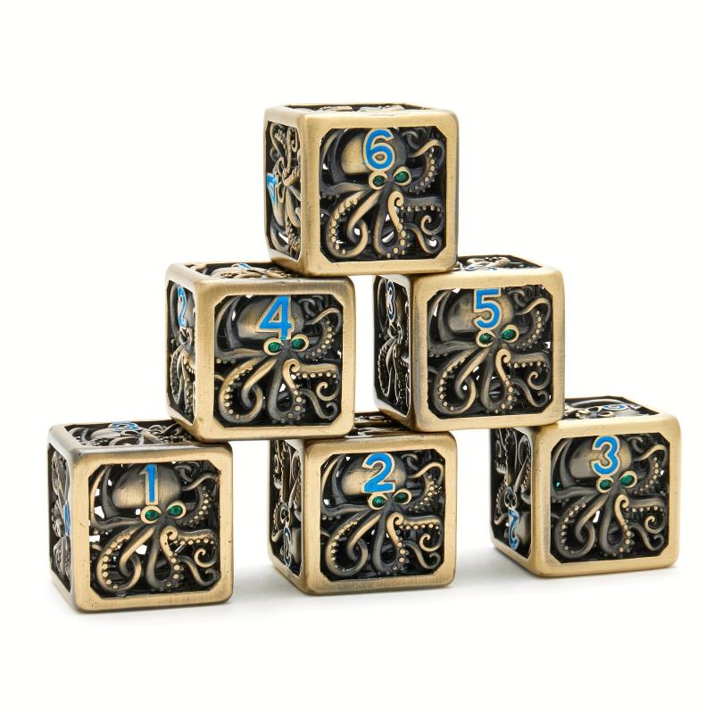 6 Hollow Dice Set D6 Polyhedron Role Playing Game Dice