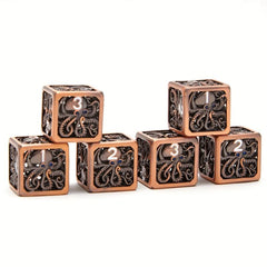 6 Hollow Dice Set D6 Polyhedron Role Playing Game Dice