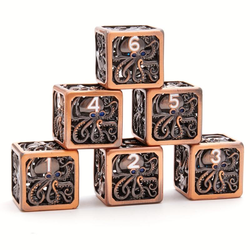 6 Hollow Dice Set D6 Polyhedron Role Playing Game Dice