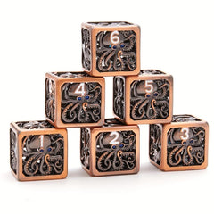 6 Hollow Dice Set D6 Polyhedron Role Playing Game Dice