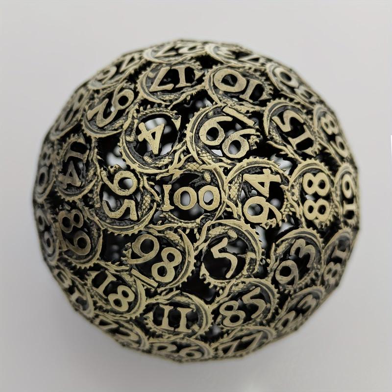 Metal Dragon Hollow D100 Dice for RPG Board Game