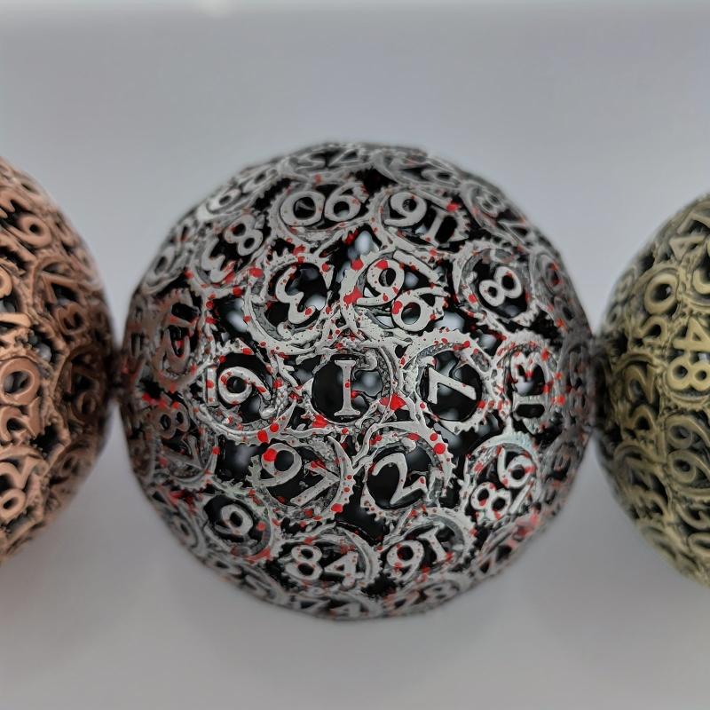 Metal Dragon Hollow D100 Dice for RPG Board Game