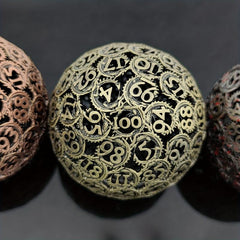 Metal Dragon Hollow D100 Dice for RPG Board Game