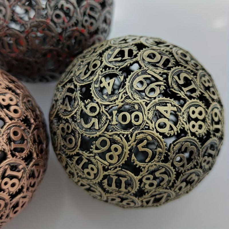 Metal Dragon Hollow D100 Dice for RPG Board Game
