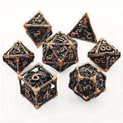 Hand Welded Octopus Dice 7pcs Set Blood Spot Octopus