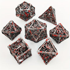 Hand Welded Octopus Dice 7pcs Set Blood Spot Octopus