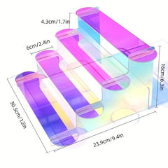 Acrylic 4-Tier Ladder Display Stand Perfume Organizer