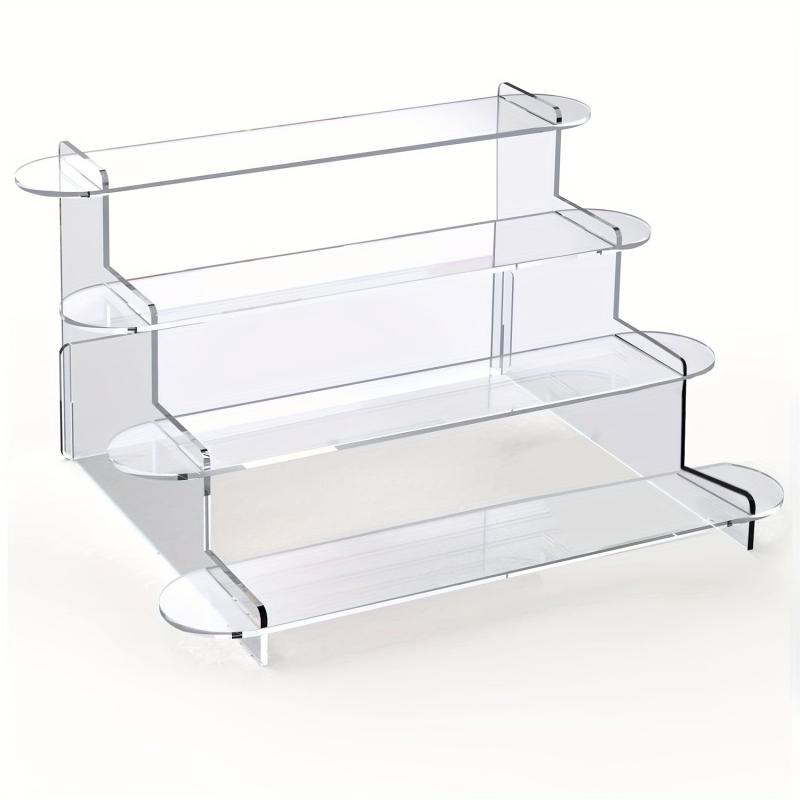 Acrylic 4-Tier Ladder Display Stand Perfume Organizer