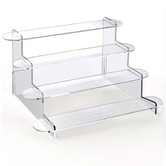 Acrylic 4-Tier Ladder Display Stand Perfume Organizer