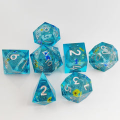 7pcs Quicksand Runner Polyhedral Dice Set for Tabletop Games