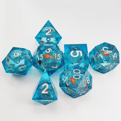 7pcs Quicksand Runner Polyhedral Dice Set for Tabletop Games