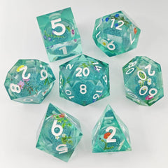 7pcs Quicksand Runner Polyhedral Dice Set for Tabletop Games