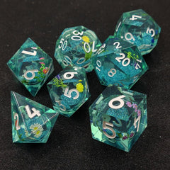 7pcs Quicksand Runner Polyhedral Dice Set for Tabletop Games
