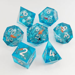 7pcs Quicksand Runner Polyhedral Dice Set for Tabletop Games