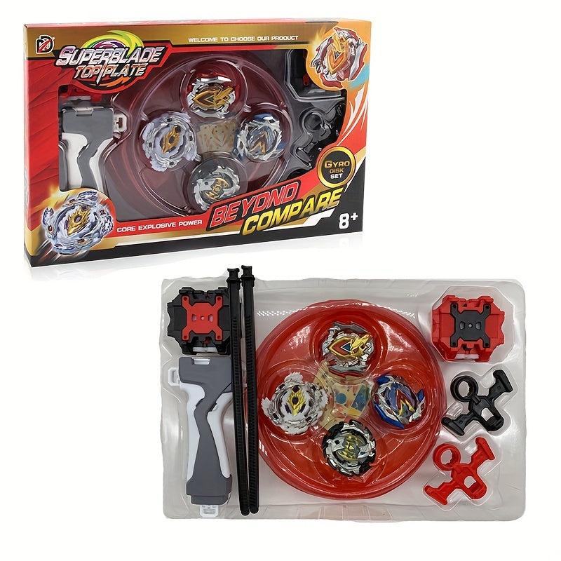XD168 9 Bursting Top Toy Set 4 in 1 Launcher Gift