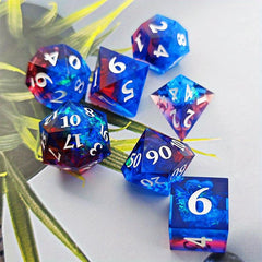 Resin Dice Set Clear Board Game Accessories