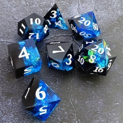 Resin Dice Set Clear Board Game Accessories