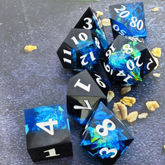 Resin Dice Set Clear Board Game Accessories