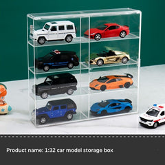 Car Model Storage Box Display Shelf Cabinet Partition