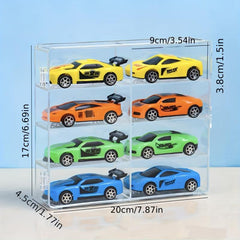 Car Model Storage Box Display Shelf Cabinet Partition