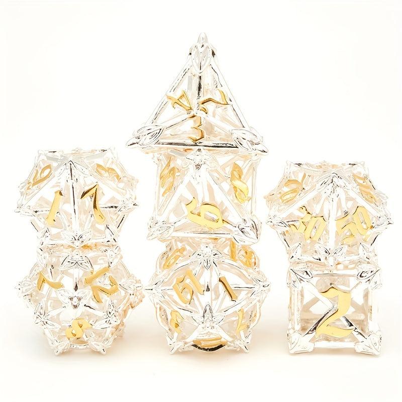 Hollow Metal Dice Set for RPG Games