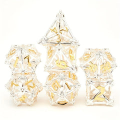 Hollow Metal Dice Set for RPG Games