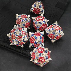 Metal Dice Hollow Set with Box For Roleplaying