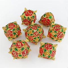 Metal Dice Hollow Set with Box For Roleplaying