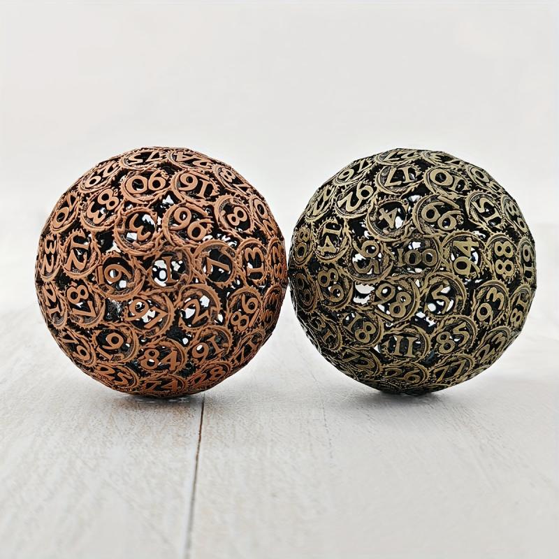 Metal Hollow Dragon 100 Sides Board Game Character Accessories