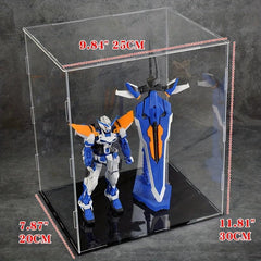 Acrylic Display Box Case Dustproof Tray Collectibles 25x20x30cm