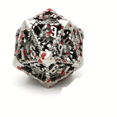 Metal Cutout Dice Seven Eyes Punk Halloween 7 Hollow Polyhedral Dice