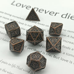 Liquid Core Dice Set Sharp Resin Metal 7 Dice Set